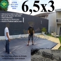 Capa para Piscina Super 6,5 x 3,0m PP/PE Cinza/Preto Cobertura Proteção +54m+54p+3b Capa para Piscina Super 6,5 x 3,0m PP/PE Cinza/Preto Cobertura Proteção +54m+54p+3b